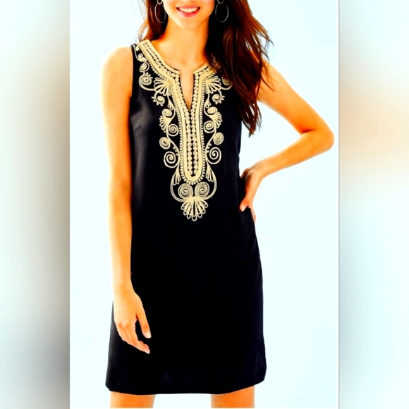 Lilly Pulitzer Dresses & Skirts - Lilly Pulitzer Black Carlotta Dress